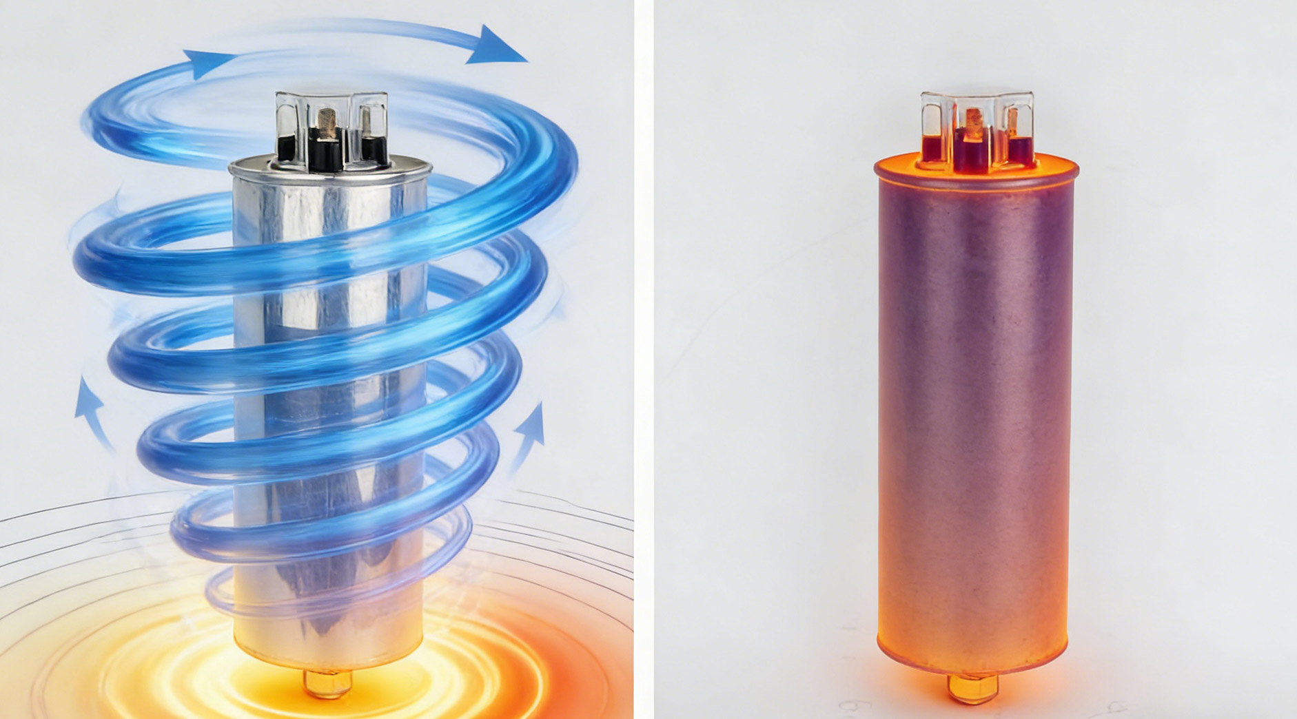 L'avantage hydrodynamique des condensateurs shunt cylindriques basse tension auto-réparateurs : comment cette forme entraîne-t-elle une meilleure dissipation thermique ?