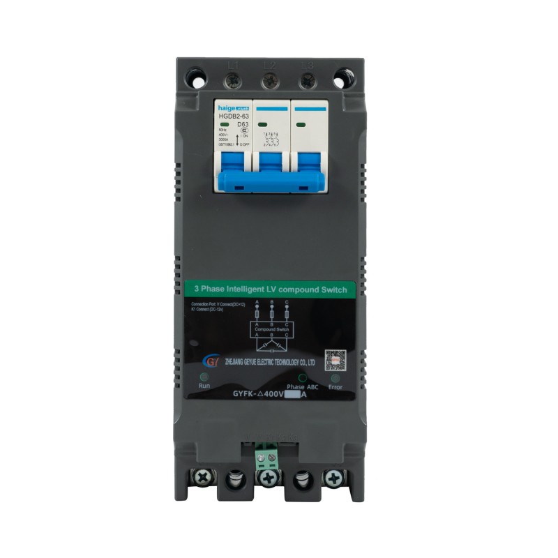 Compensation triphasée GYFK-Δ400V MCB DZ47 Interrupteur de composé à basse tension intelligent